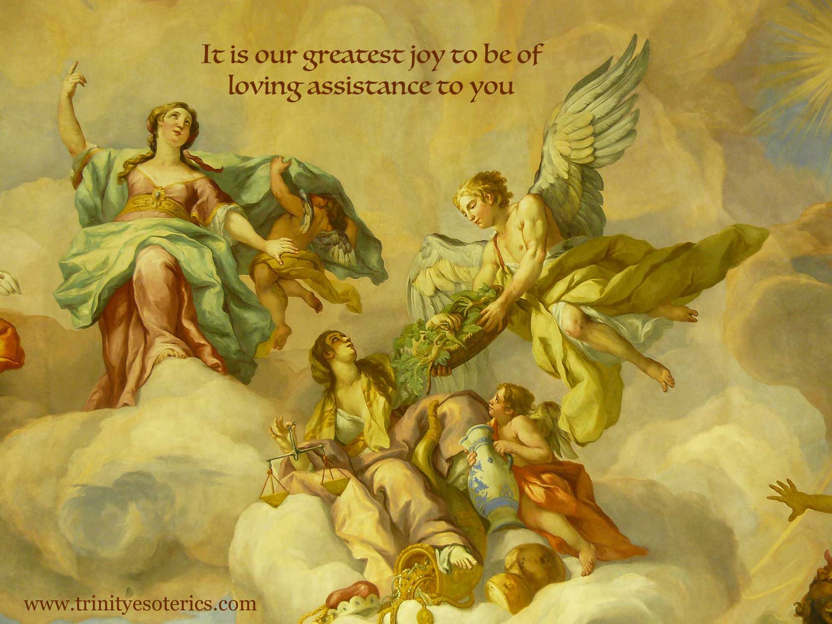 angel mural trinity esoterics