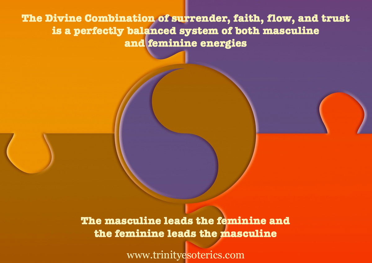 puzzle with yin yang trinity esoterics