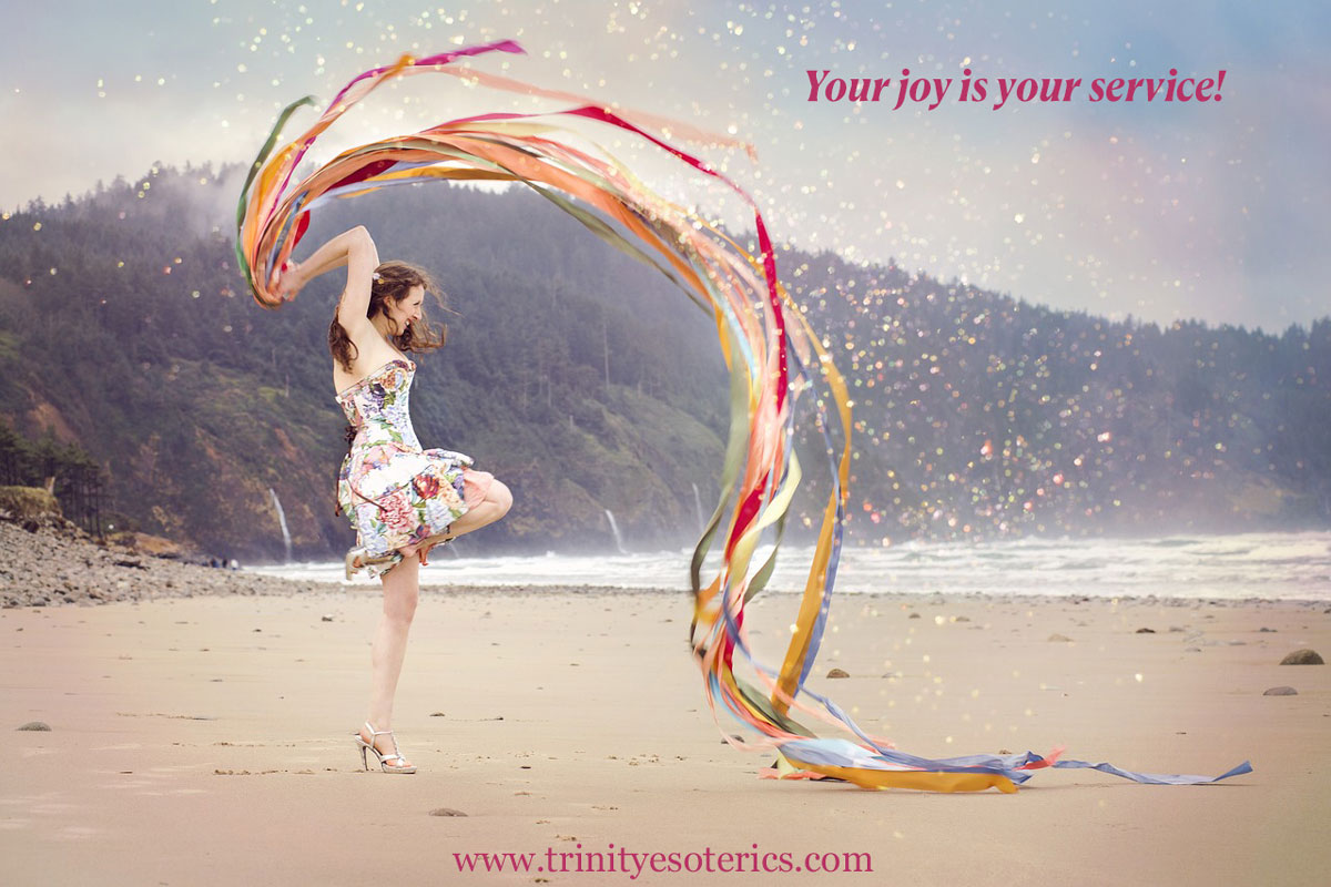 joyful woman on beach trinity esoterics