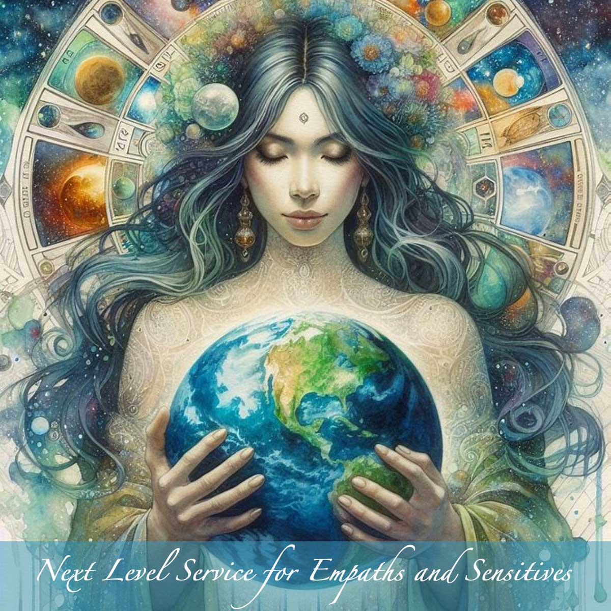 conscious woman holding the world in her hands trinity esoterics