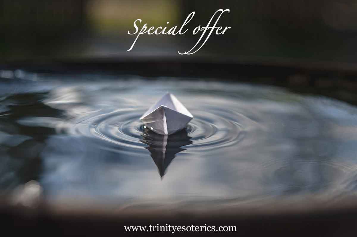 paper boat floating on water trinity esoterics