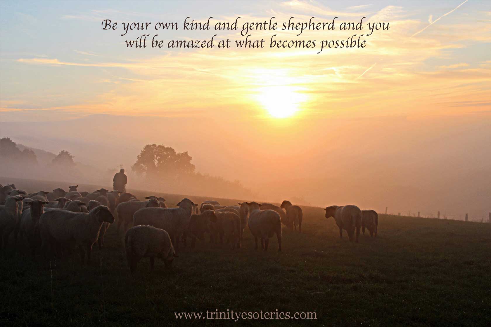 shepherd with flock trinity esoterics