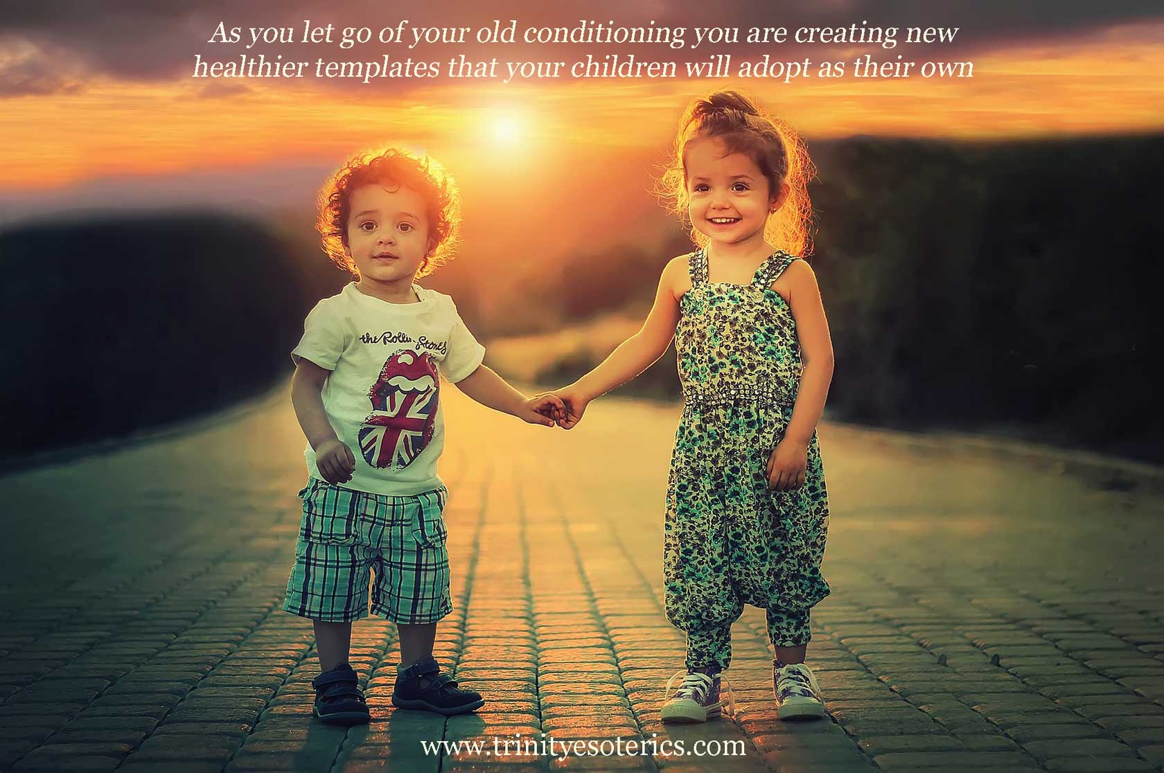 children holding hands trinity esoterics