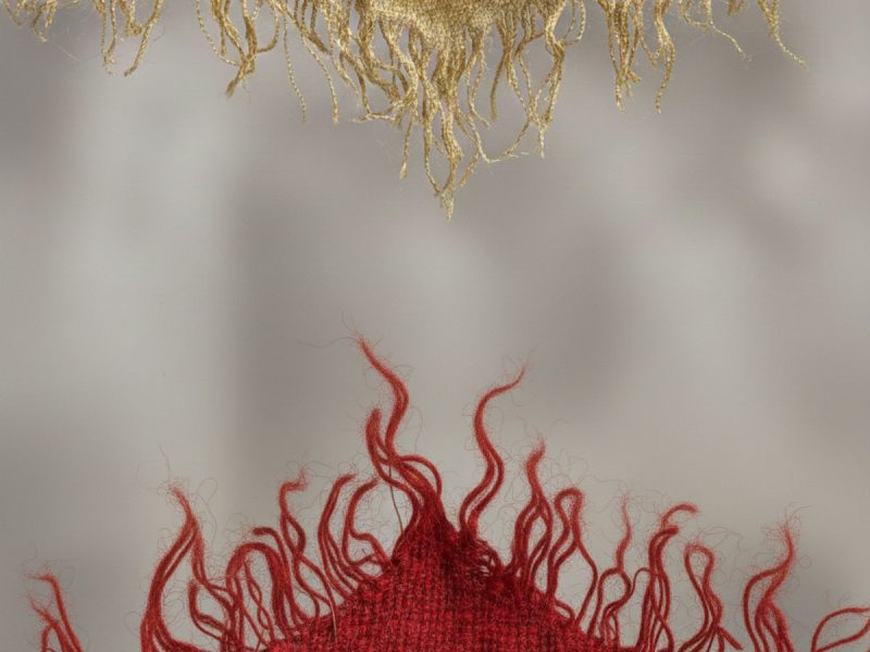 gold and red fabric trinity esoterics