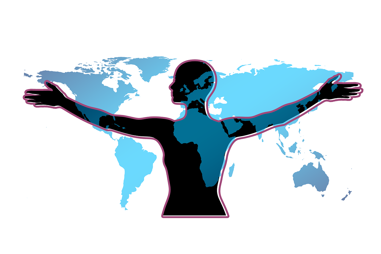 person embracing the world trinity esoterics