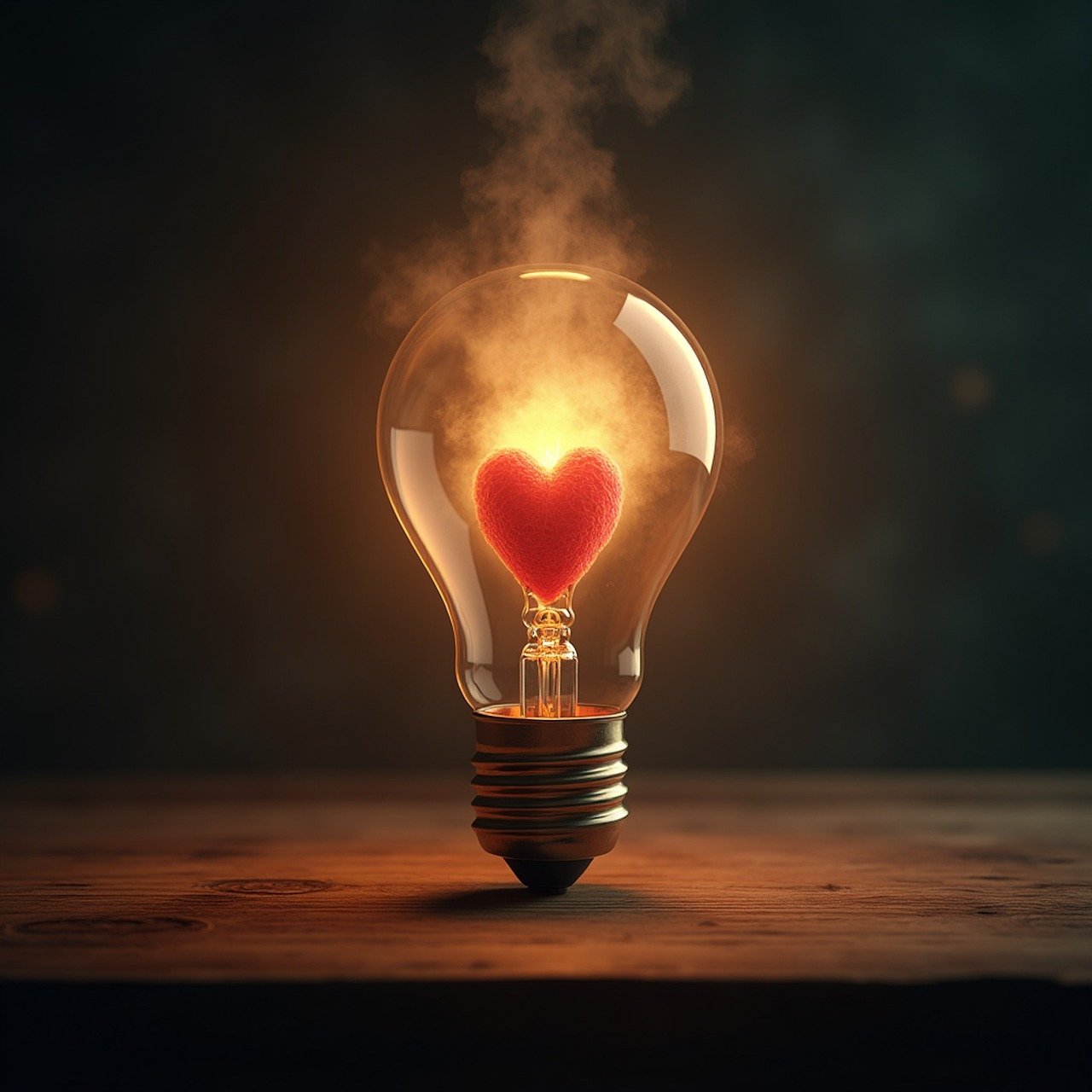 heart in lightbulb trinity esoterics