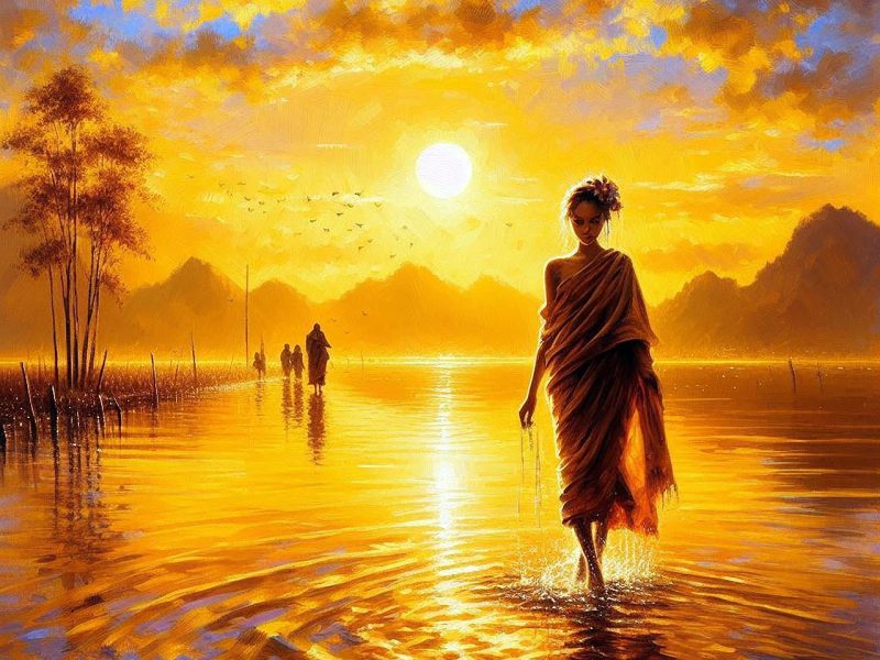 woman walking away on her own trinity esoterics