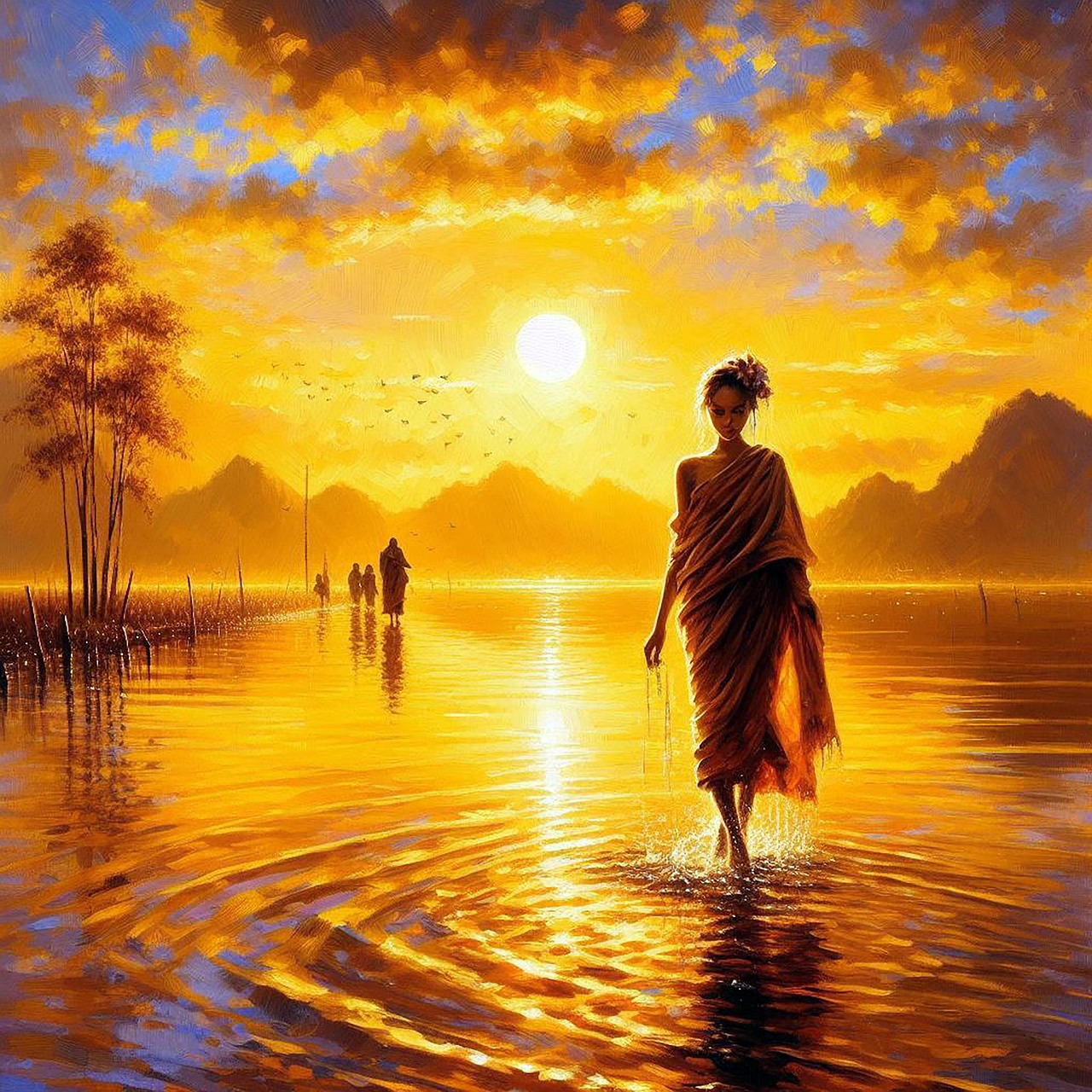 woman walking away on her own trinity esoterics