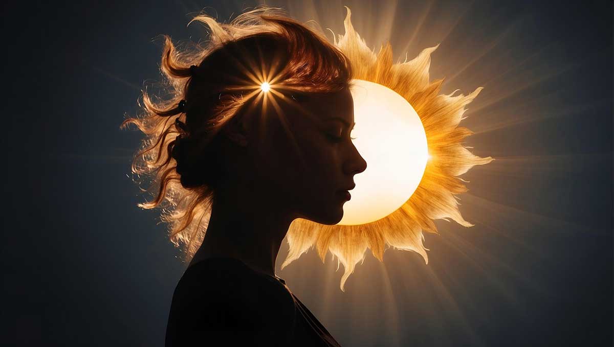 woman holding light with light shining on her trinity esoterics
