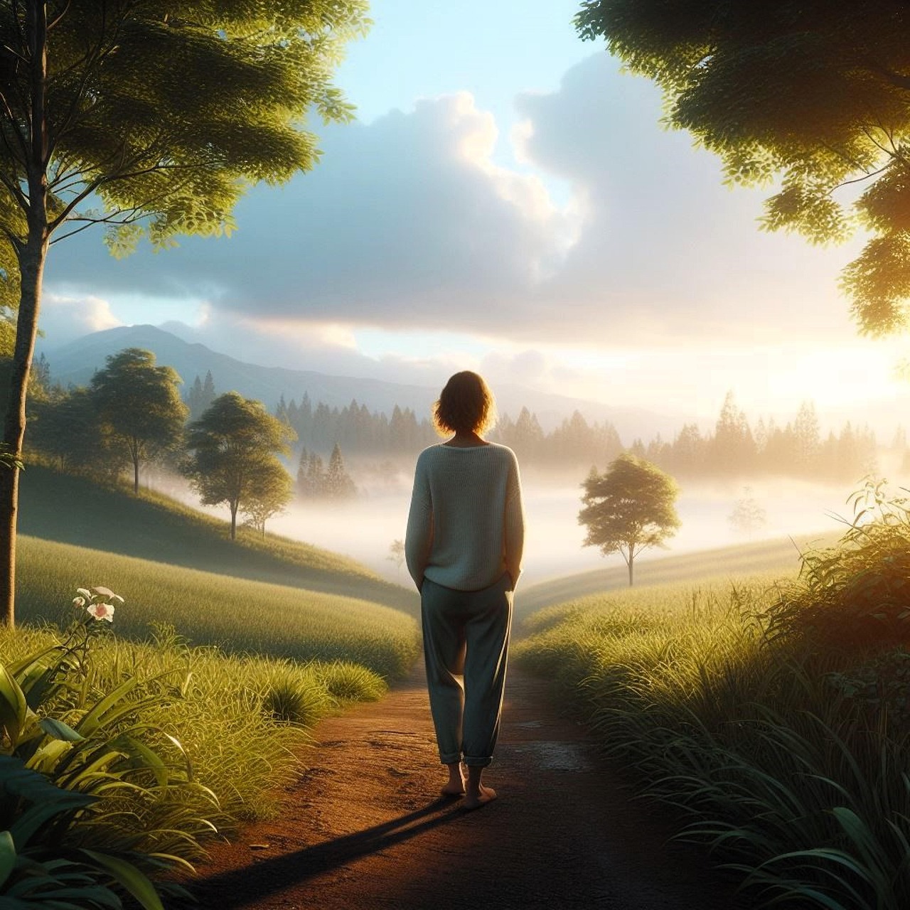 calm person with peaceful path ahead trinity esoterics