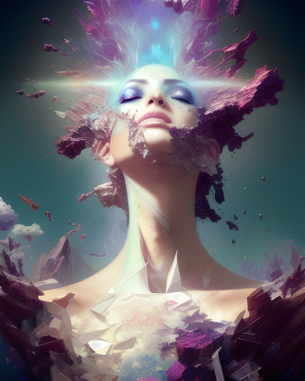 woman emerging from crust trinity esoterics