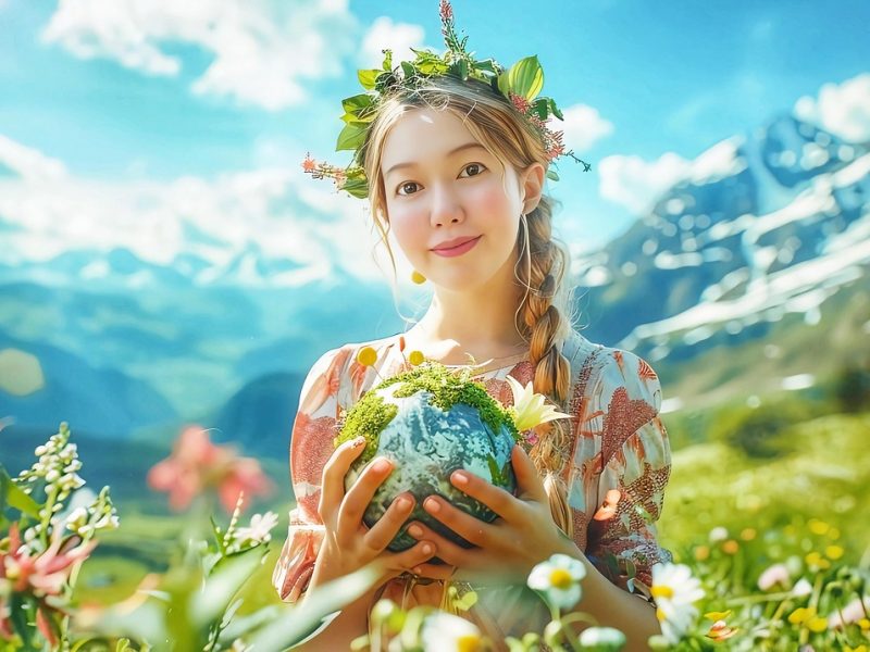 woman loving the earth trinity esoterics