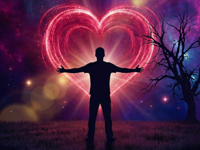man embracing open heart trinity esoterics