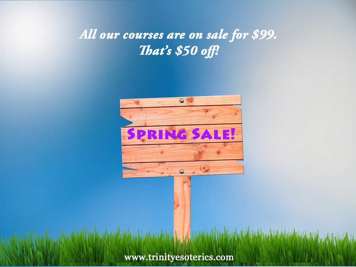 sale sign trinity esoterics