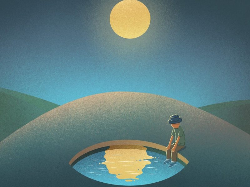 moon reflected in pond trinity esoterics