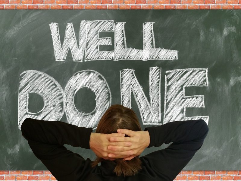chalk board saying well done trinity esoterics