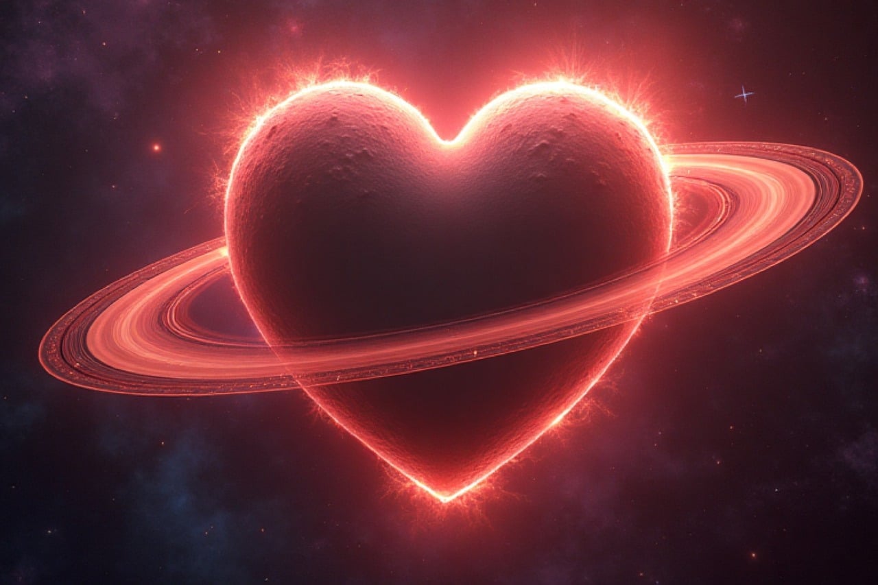 heart planet with ring around it trinity esoterics