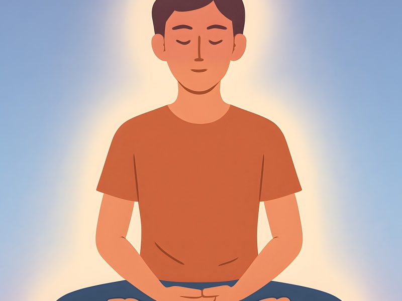person of light in lotus position trinity esoterics