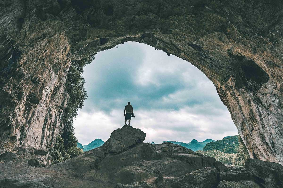man looking out from opening trinity esoterics