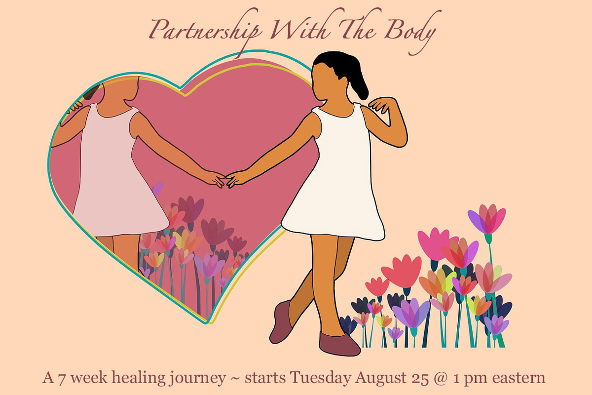woman connected to her body with love trinity esoterics