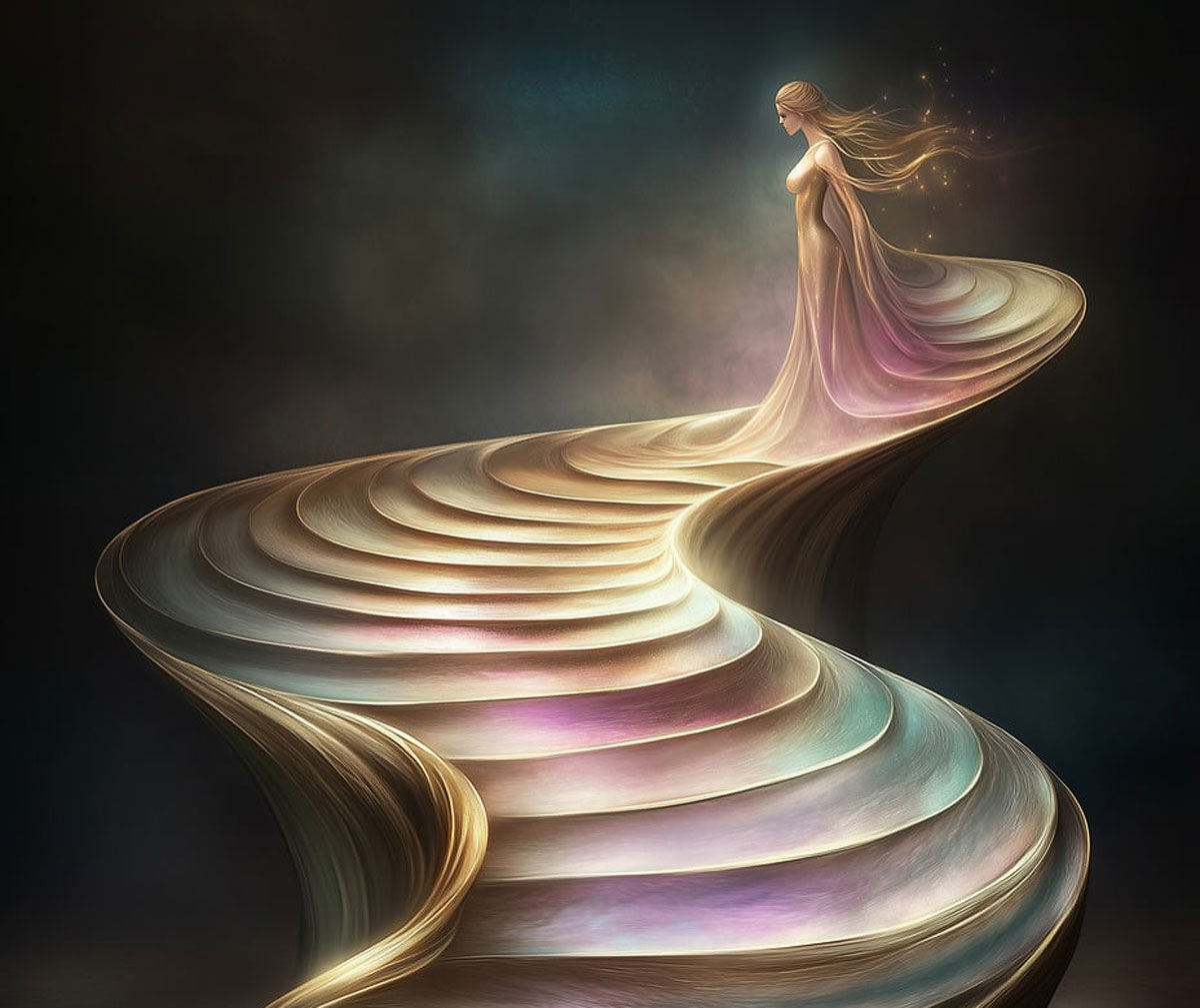 woman flowing trinity esoterics