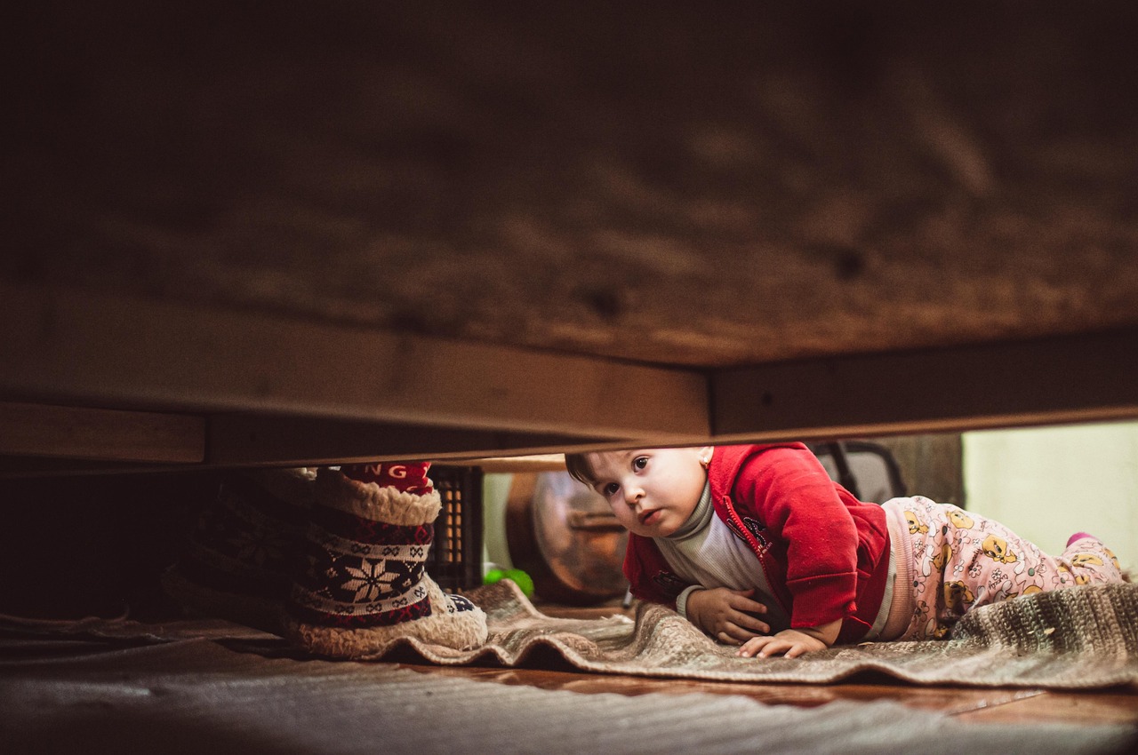 child checking under the bed trinity esoterics