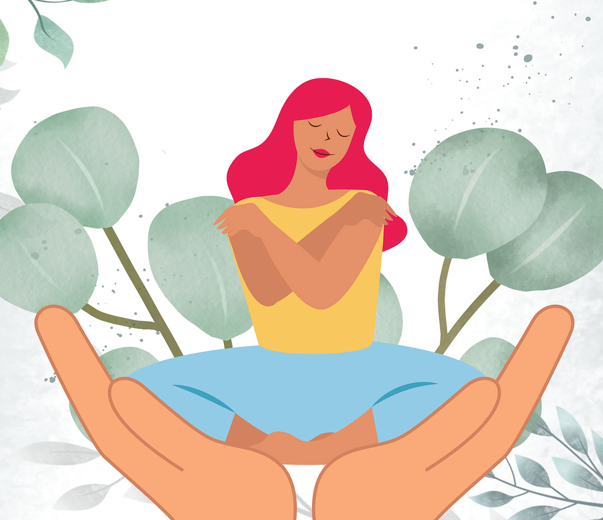 woman being held while she embraces herself trinity esoterics