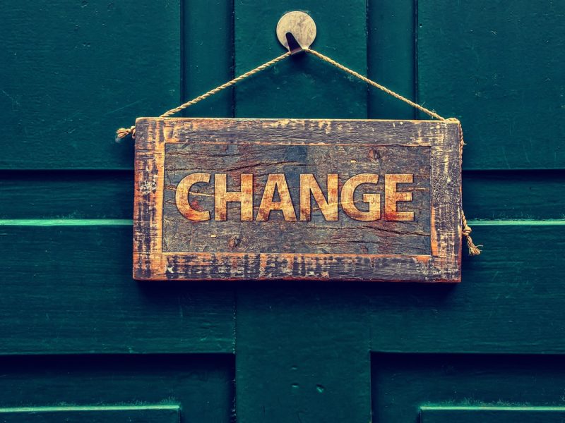 sign that says change trinity esoterics