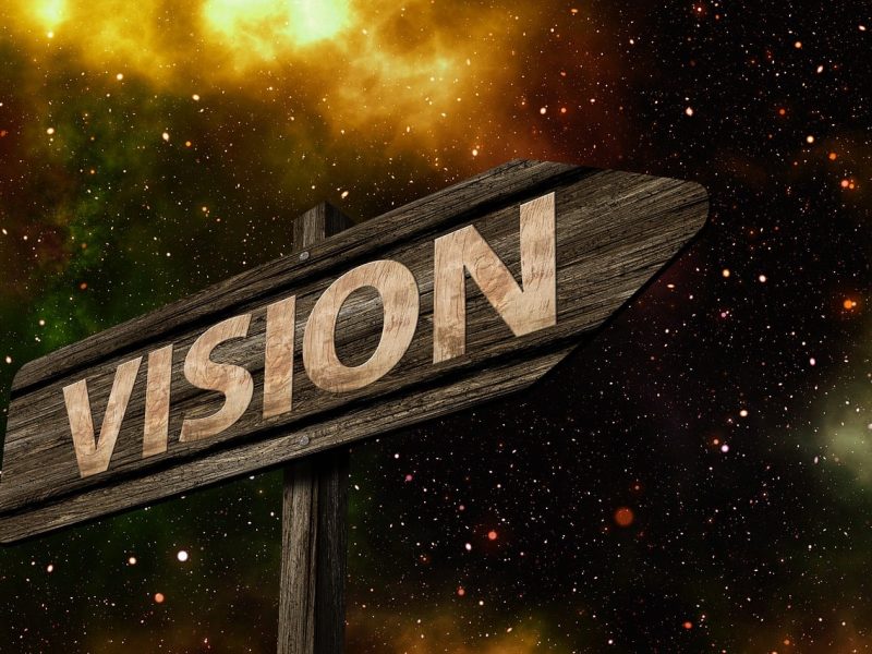 arrow sign labeled vision trinity esoterics